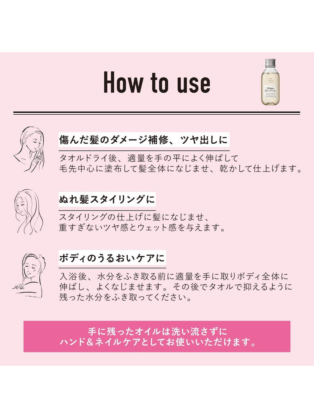 ヘア&ボディオイル [髪、顔、身体に使える] グラースローズの