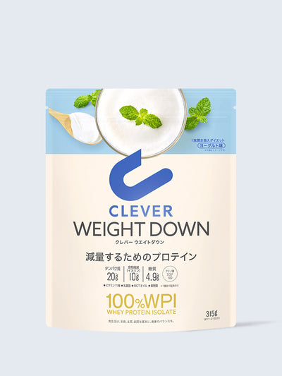 プロテイン [1食置き換えダイエット 100%WPI] ヨーグルト味 クレバー ウエイトダウン 315g