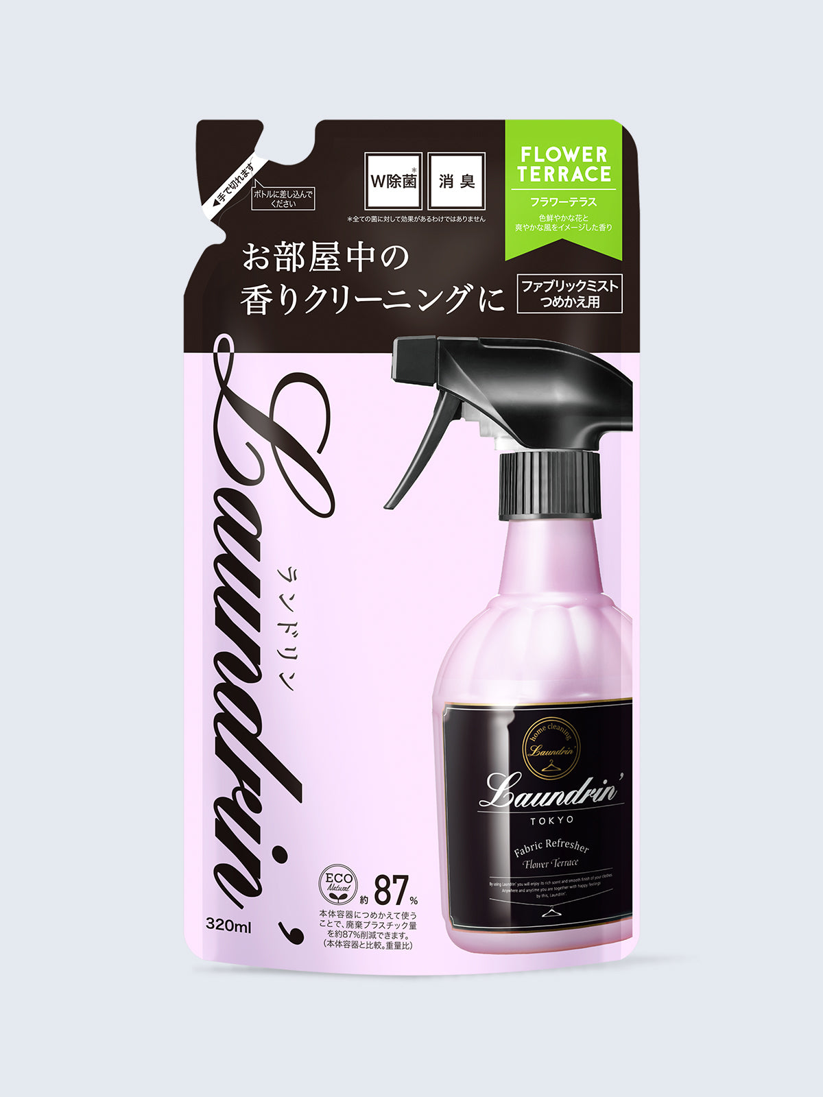 ファブリックミスト 詰替 フラワーテラス ランドリン 320mL