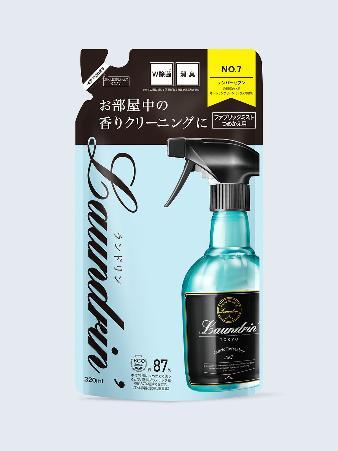 ファブリックミスト 詰替 No.7 ランドリン 320mL - NatureLab Store