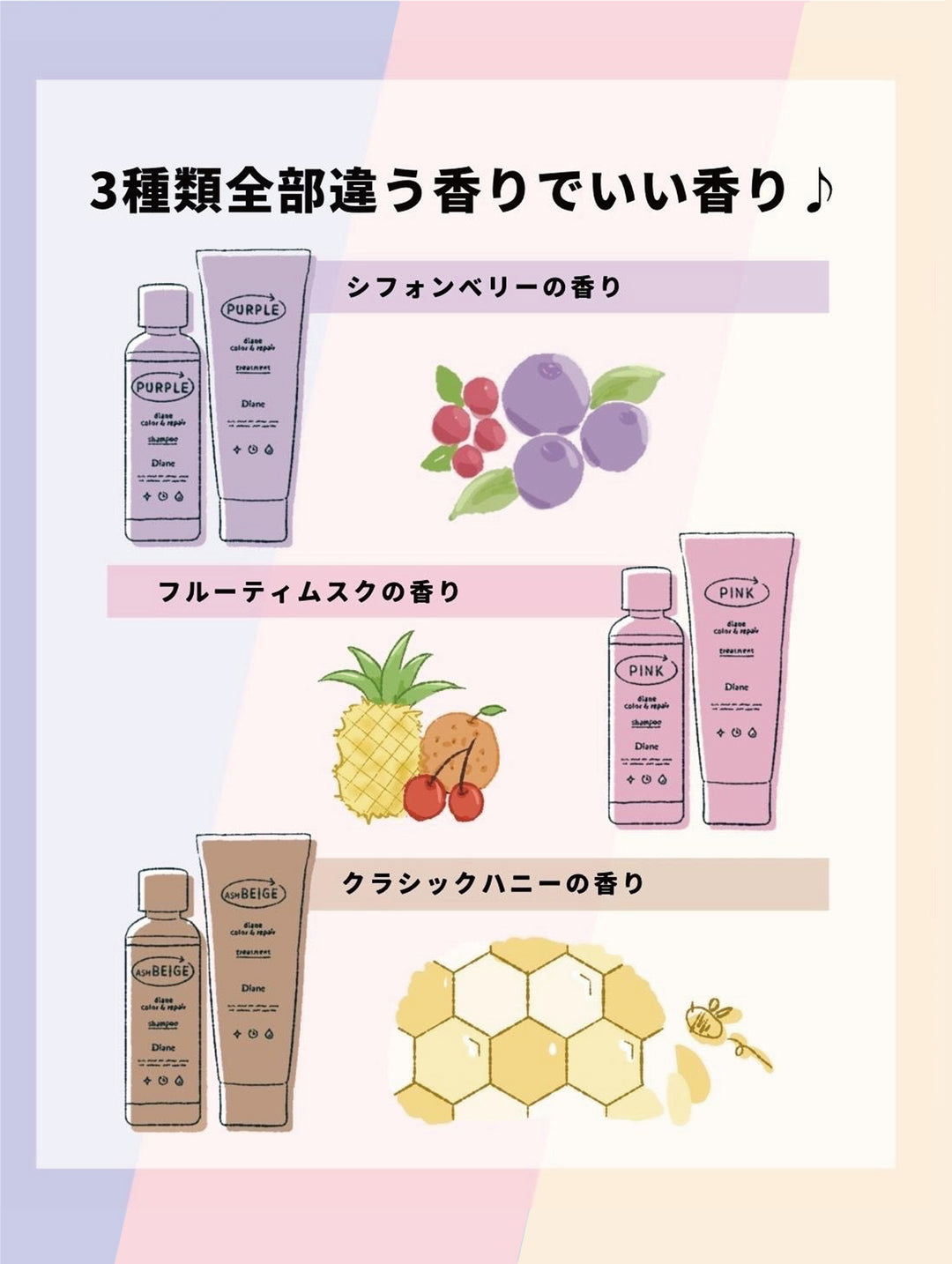 カラーシャンプー [黄ばみを抑えてカラーチャージ&ダメージ補修